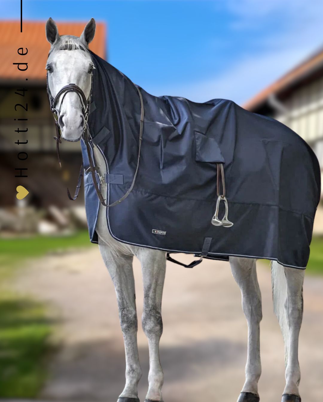 Equiline Rain Sheet Corby Navy 0g