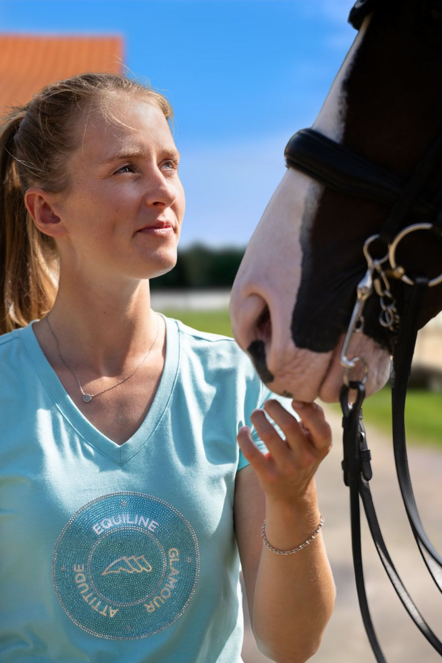 Equiline T-Shirt Gaetag Tibetan Stone
