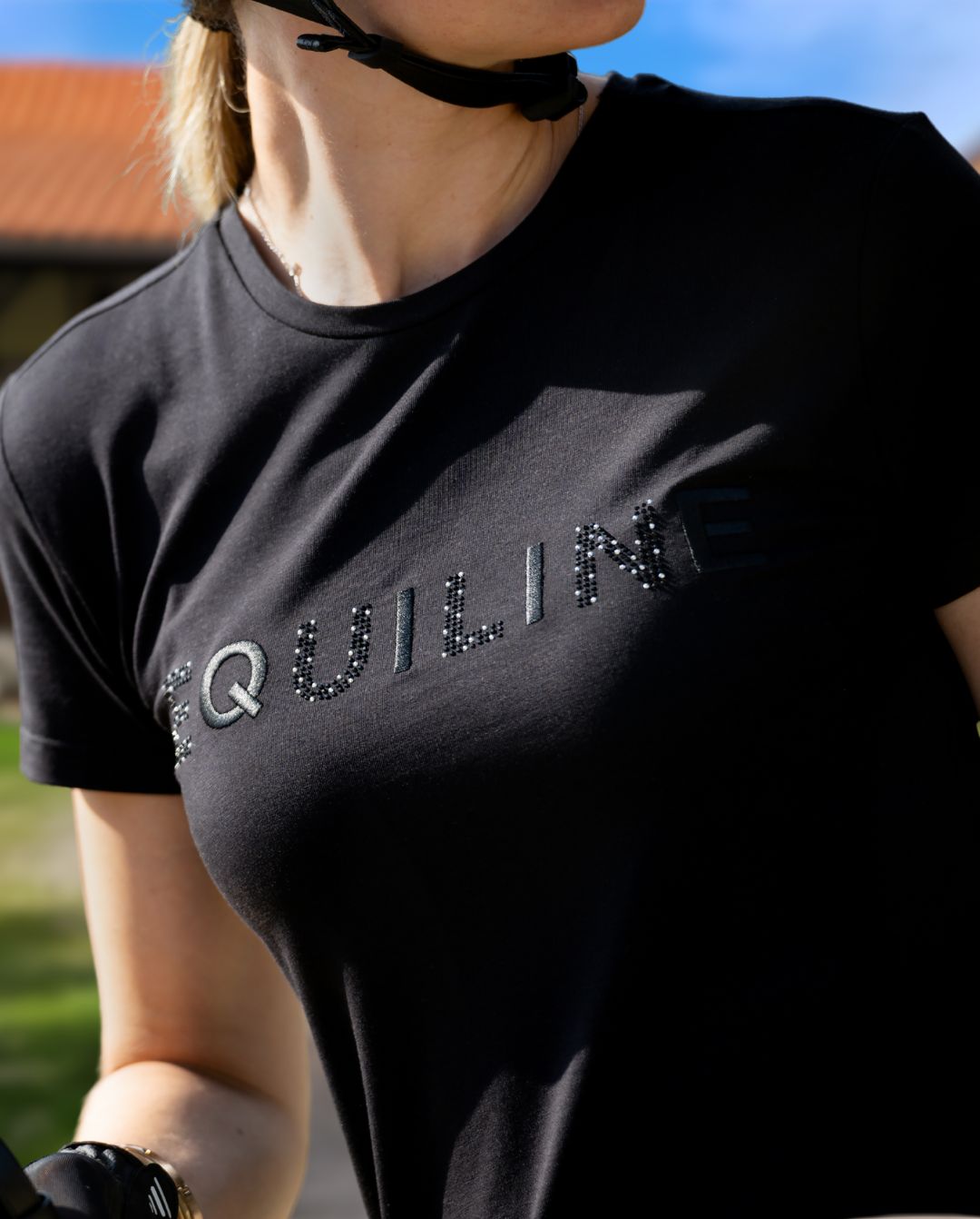 EQUILINE »T-Shirt Gelig Black