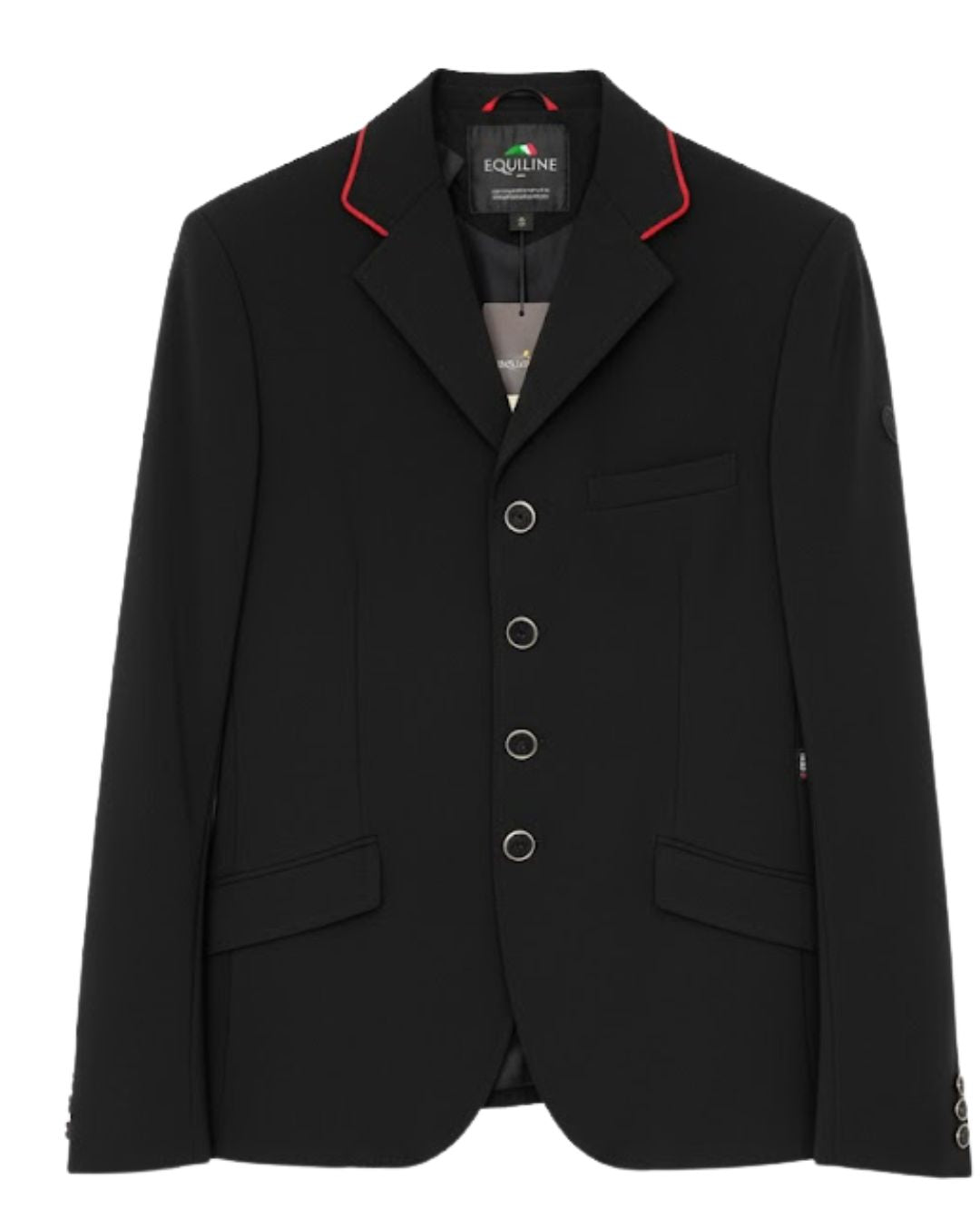 Equiline Men's Competition Jacket Giacca Black Red