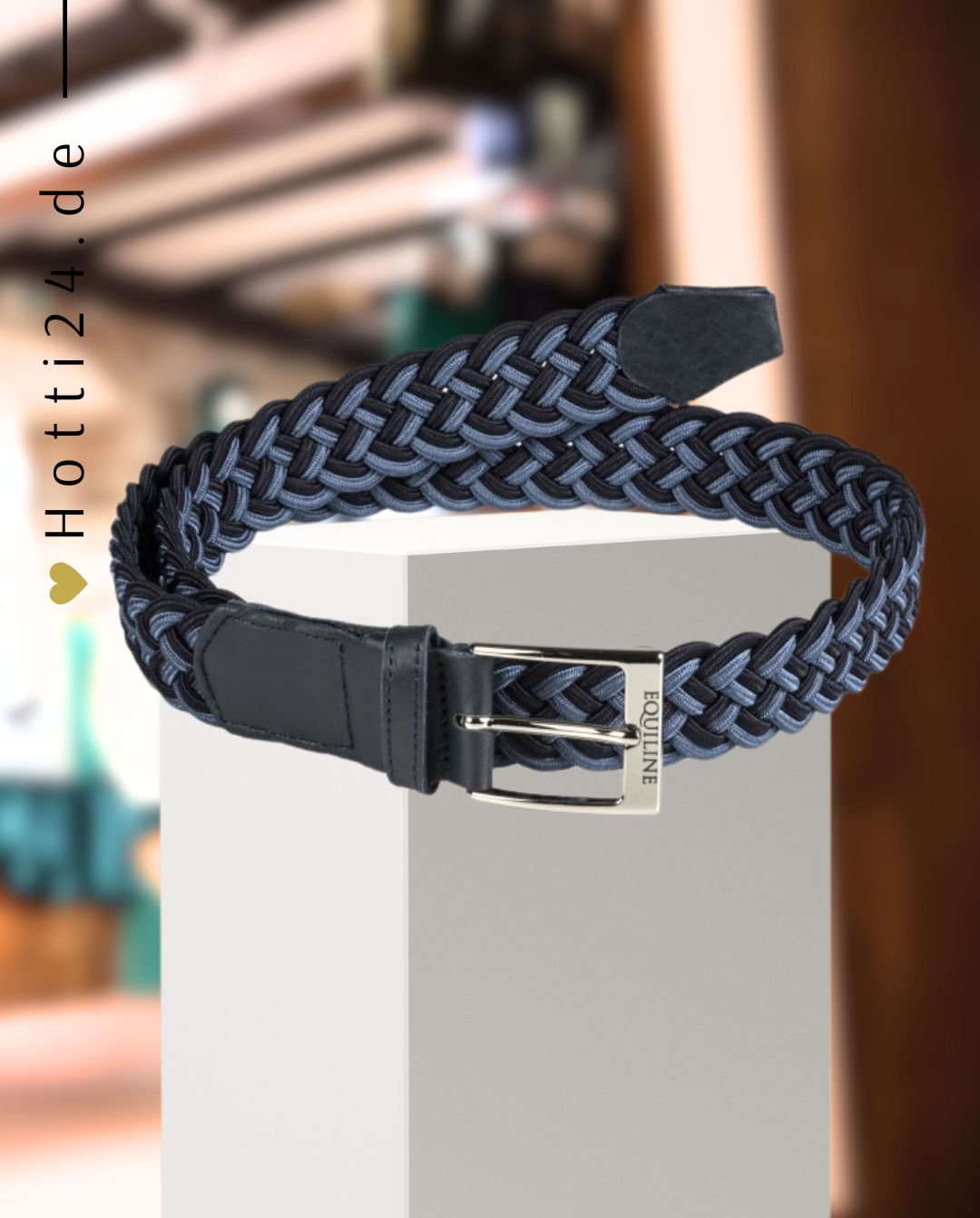 EQUILINE »Gürtel Camirac Black/Azzurro