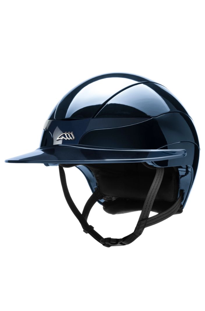 Equiline Unisex Reithelm Xanto Blau Glanz Sun-Visier