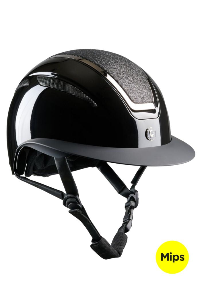 Equipage Guardian Mips Riding Helmet Black Shine Glitter