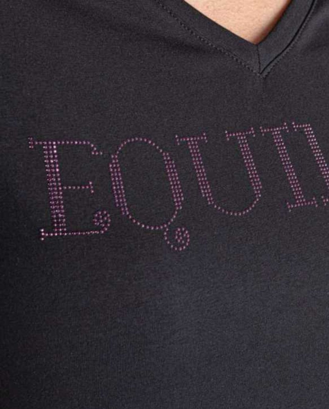 EQUILINE »T-Shirt Gigerg Black / Violett