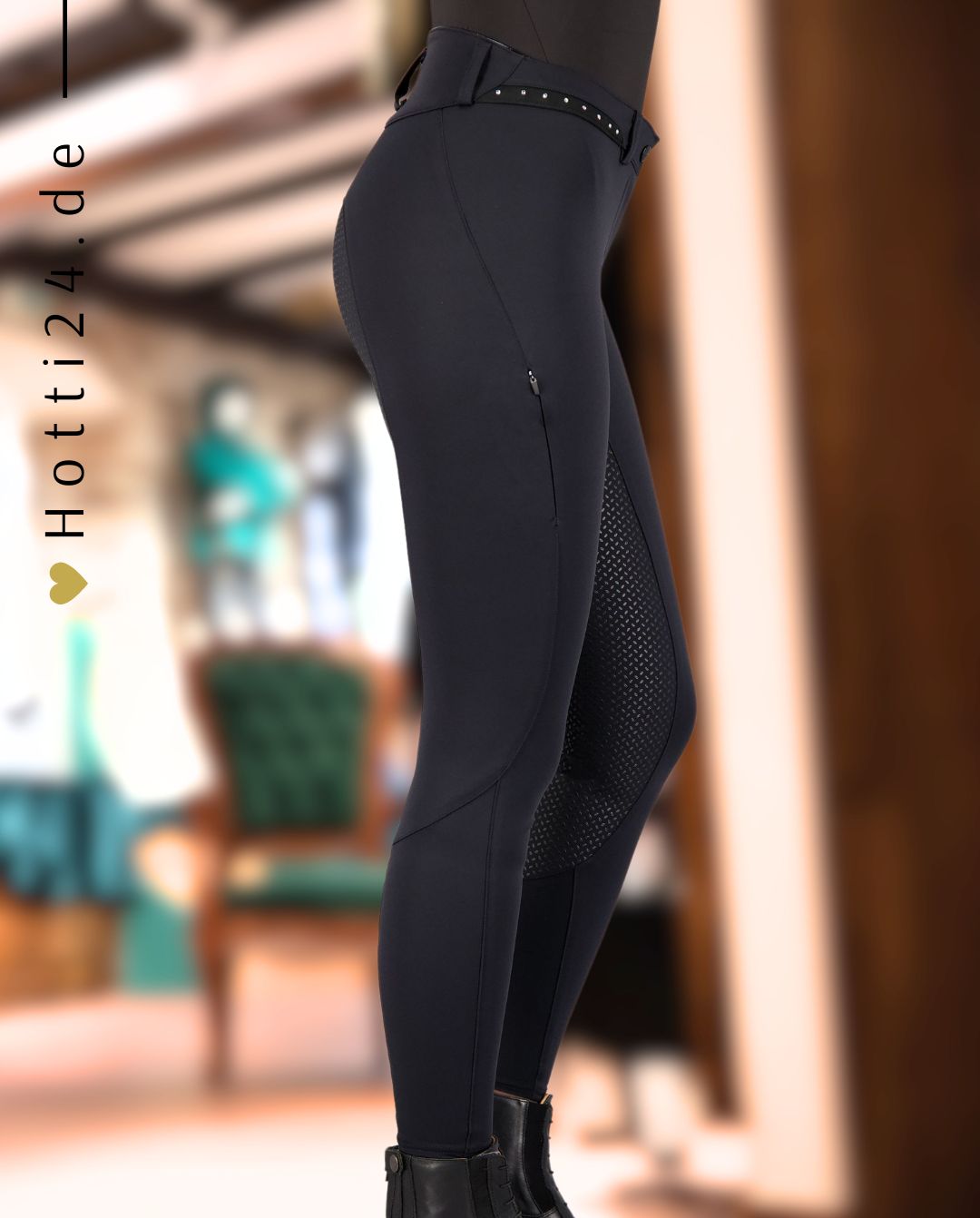EURO STAR »Reithose ESEquitation Queen FullGrip Black