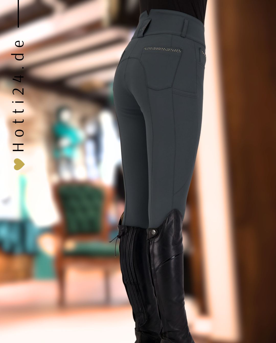 EURO STAR »Reithose ESAmare FullGrip Dark Castor