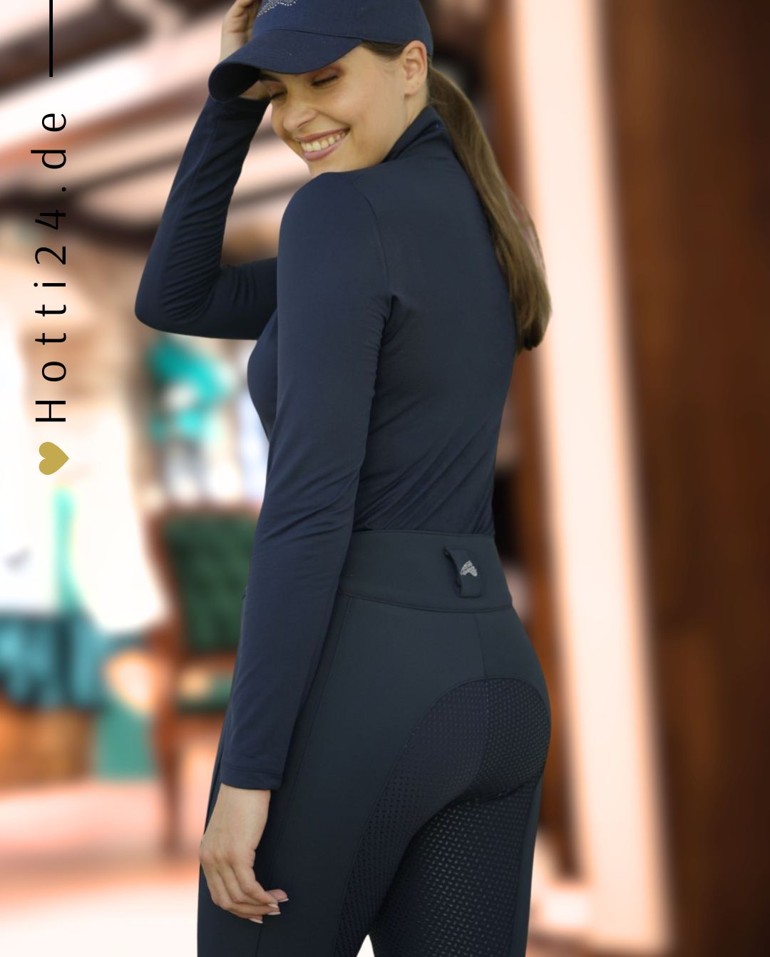 EURO STAR »Reithose ESEquitation Queen FullGrip Navy