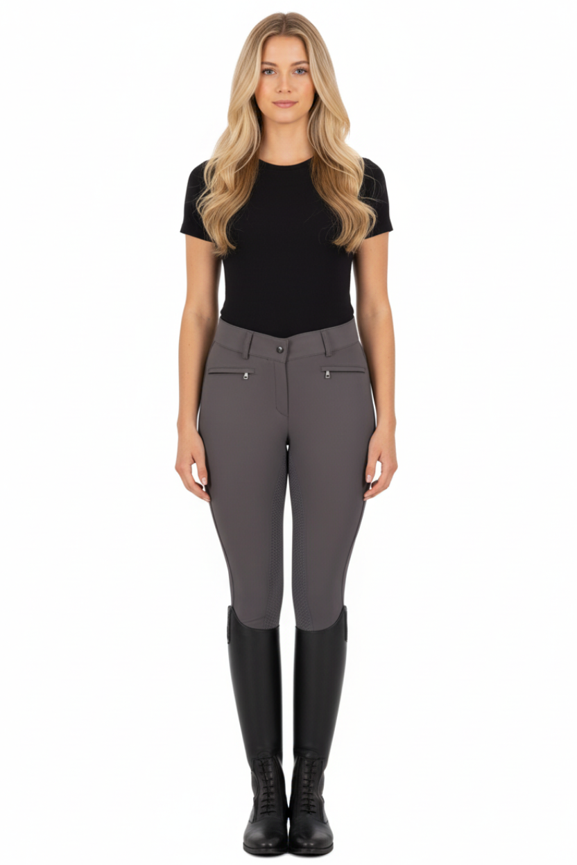 Euro Star »Riding Breeches ESAirflow FullGrip Magnet Grey