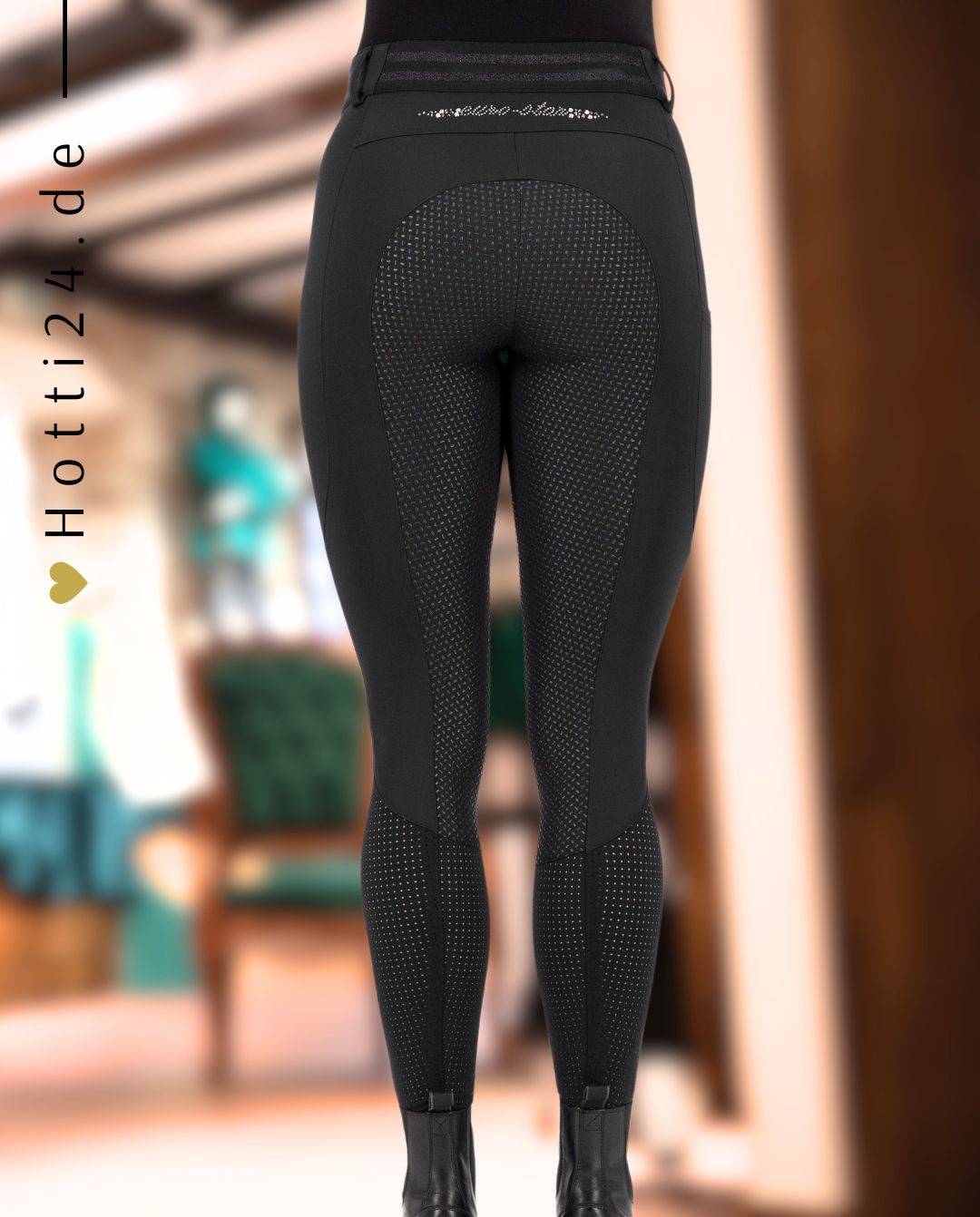 EURO STAR »Reithose ESAirflow FullGrip Black