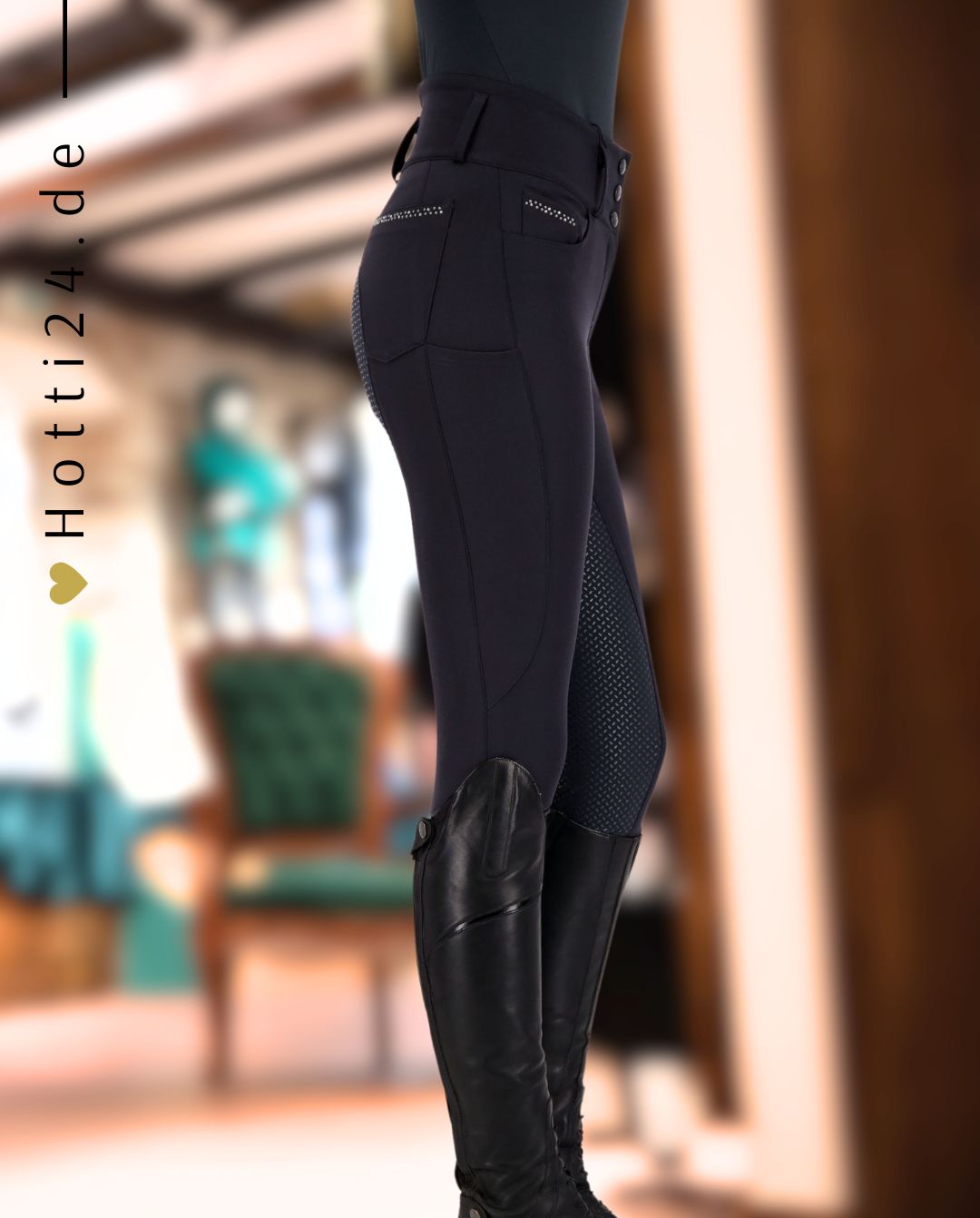 EURO STAR »Reithose ESAmare FullGrip Night