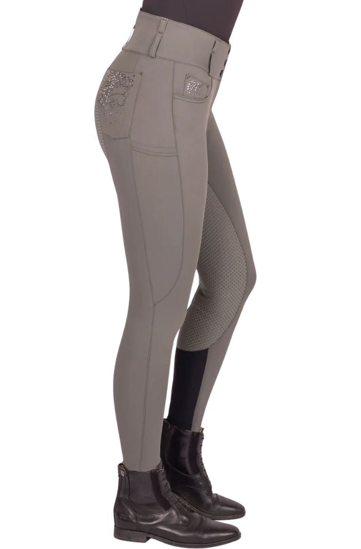 Euro Star »Riding Breeches ESIndigo Glam FullGrip Castor Grey
