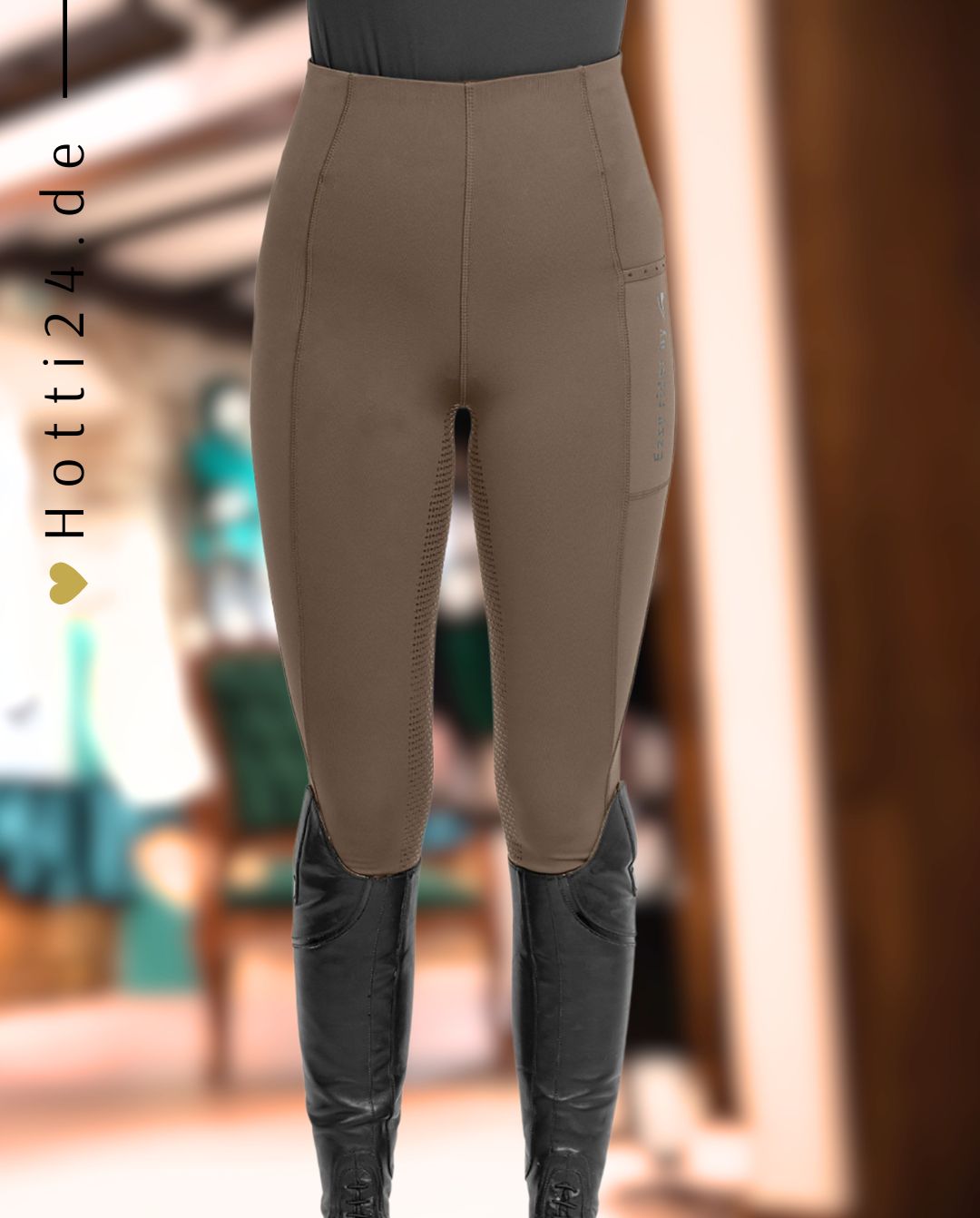 EURO STAR »Reitleggings ESLivia FullGrip Umbra