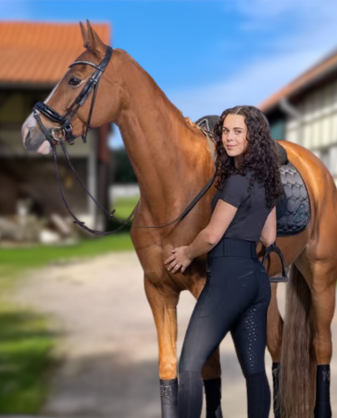 EURO STAR »Reitleggings ESMaxima FullGrip Black