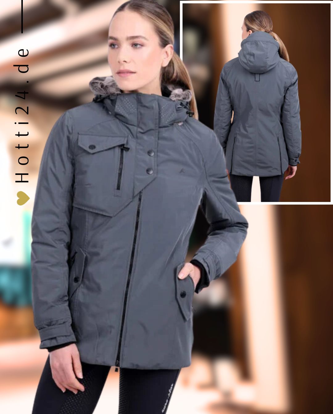 EURO STAR »Winterparka ESLajana Castor Grey
