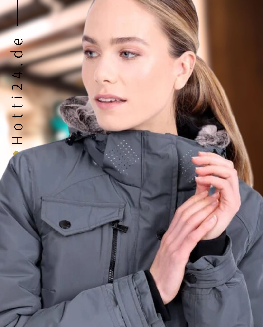 EURO STAR »Winterparka ESLajana Castor Grey