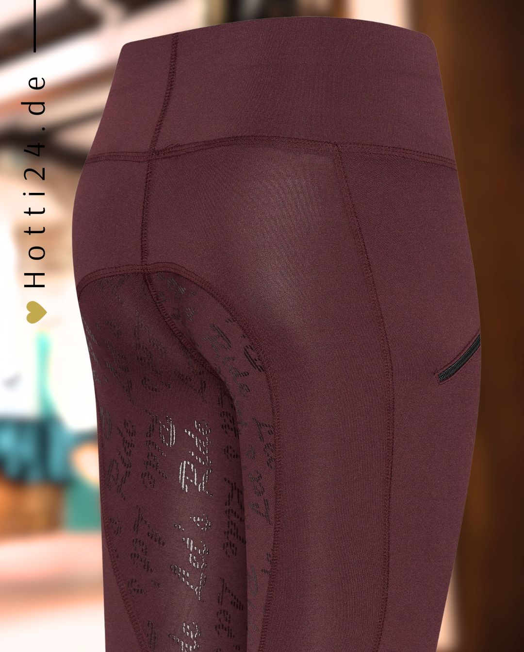 EURO STAR »Reitleggings ESDietse FullGrip Plum
