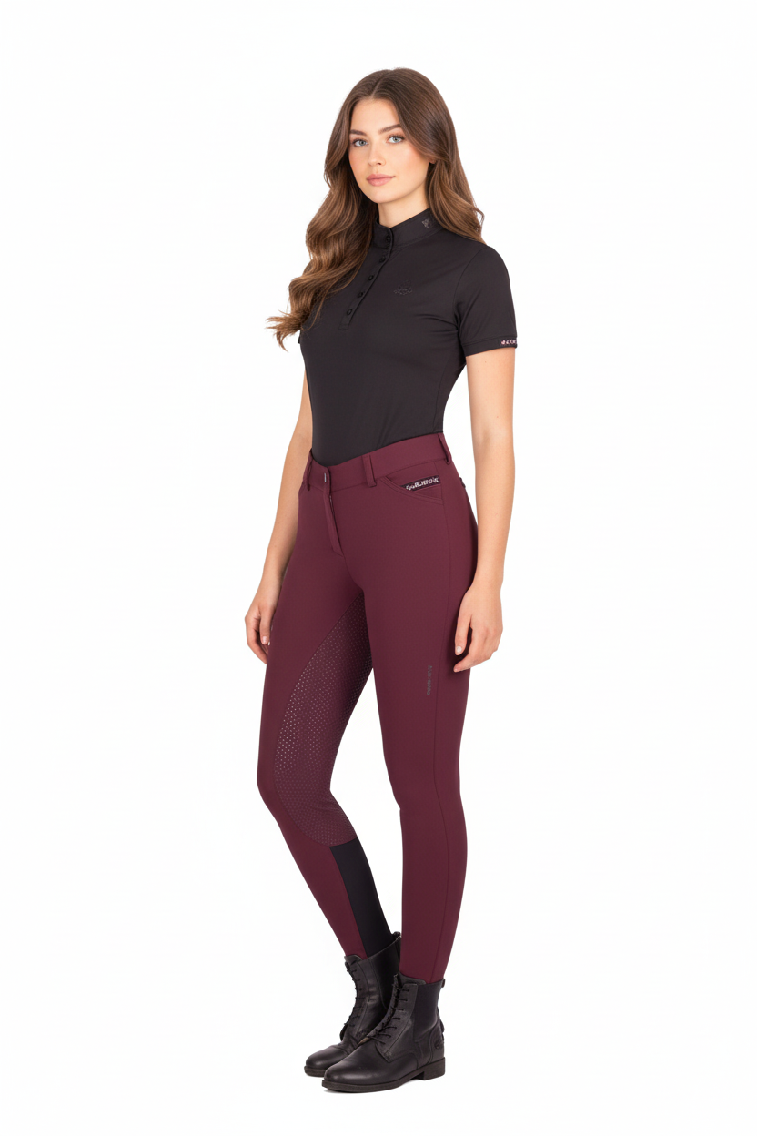 Euro Star »Reithose ESArista Diamond FullGrip Rouge