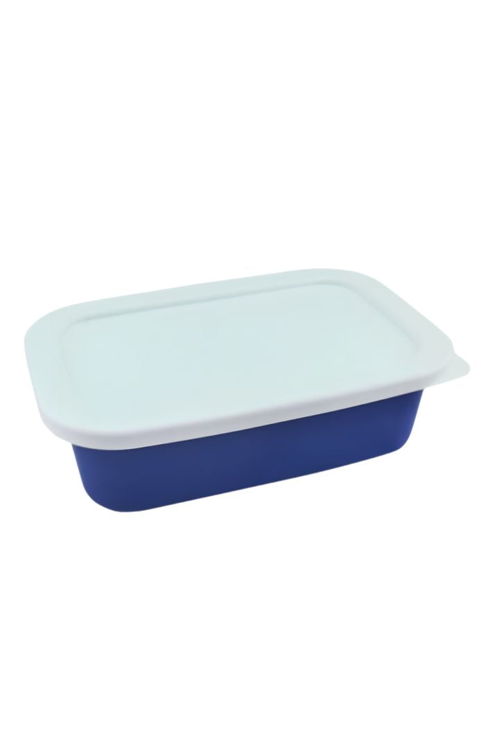 GEWA Müslischale rechteckig mit Deckel 3 kg Blau