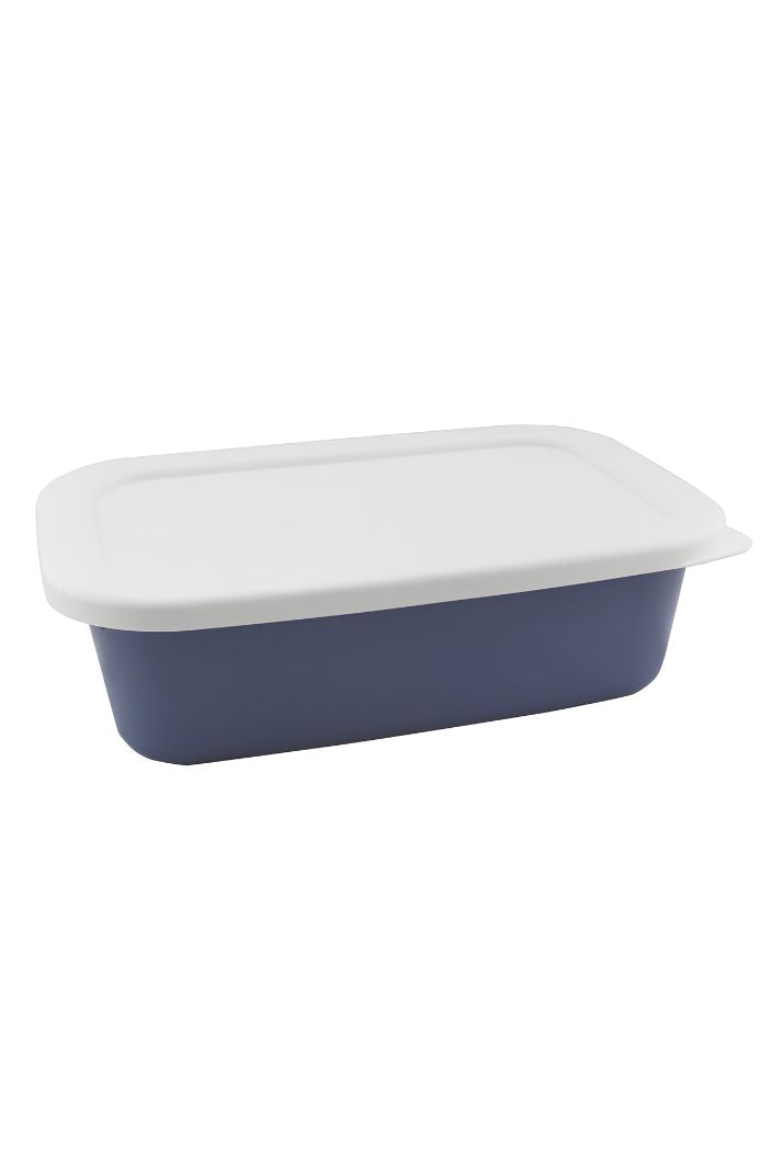 GEWA Müslischale rechteckig mit Deckel 3 kg Taubenblau