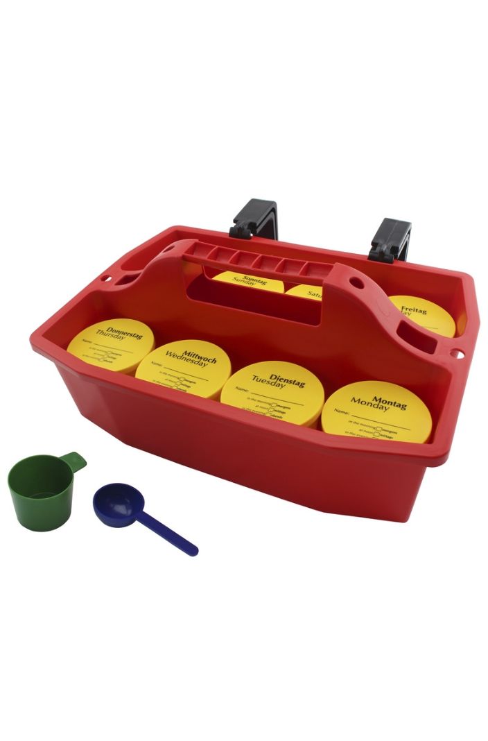 GEWA Wochenplaner XL für Zusatzfutter und Medikamente