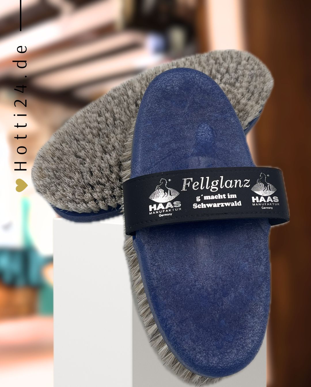 HAAS »Fellglanzbürste Kardätsche