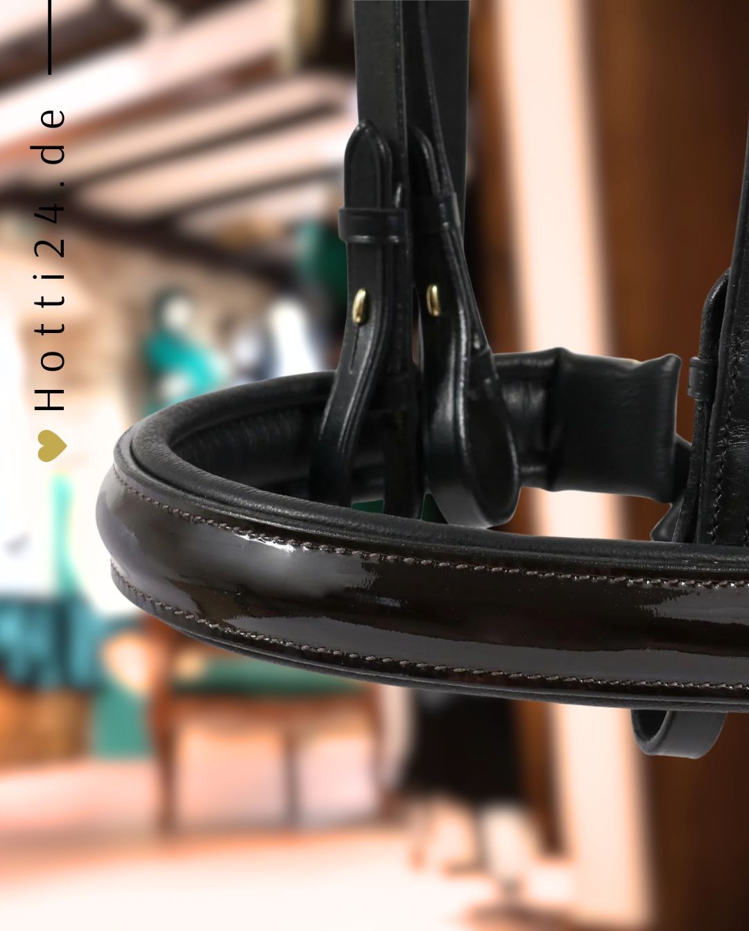 HANS MELZER »Kandare Krusemark schwedisches Reithalfter Black