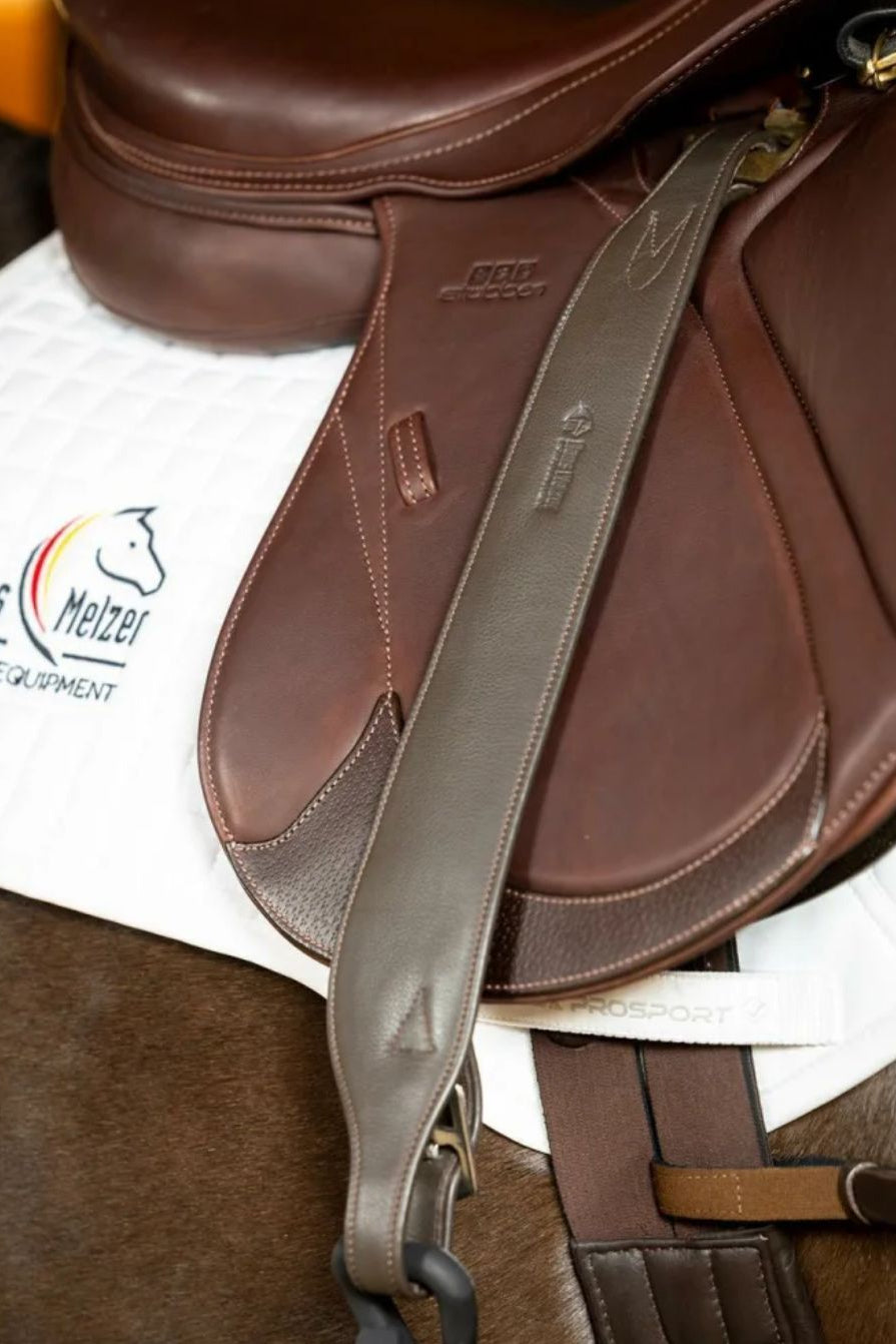 Hans Melzer "Softtouch Mono Jump Stirrup Leathers Brown