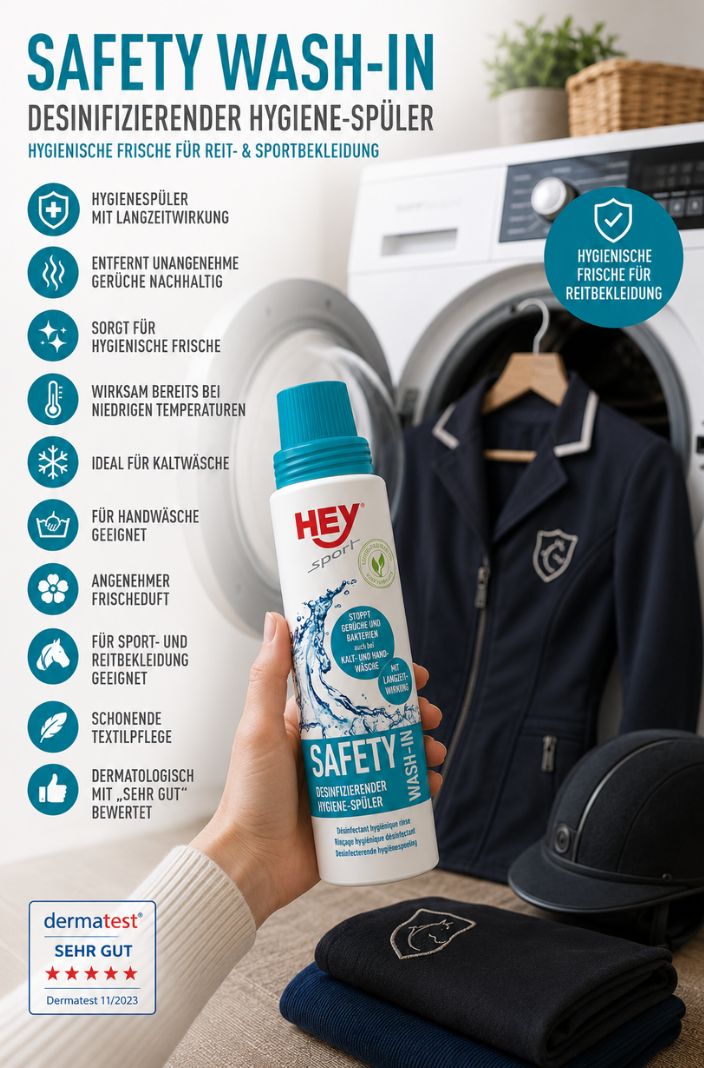 Hey Safety Wash IN entfernt Gerüche 250ml