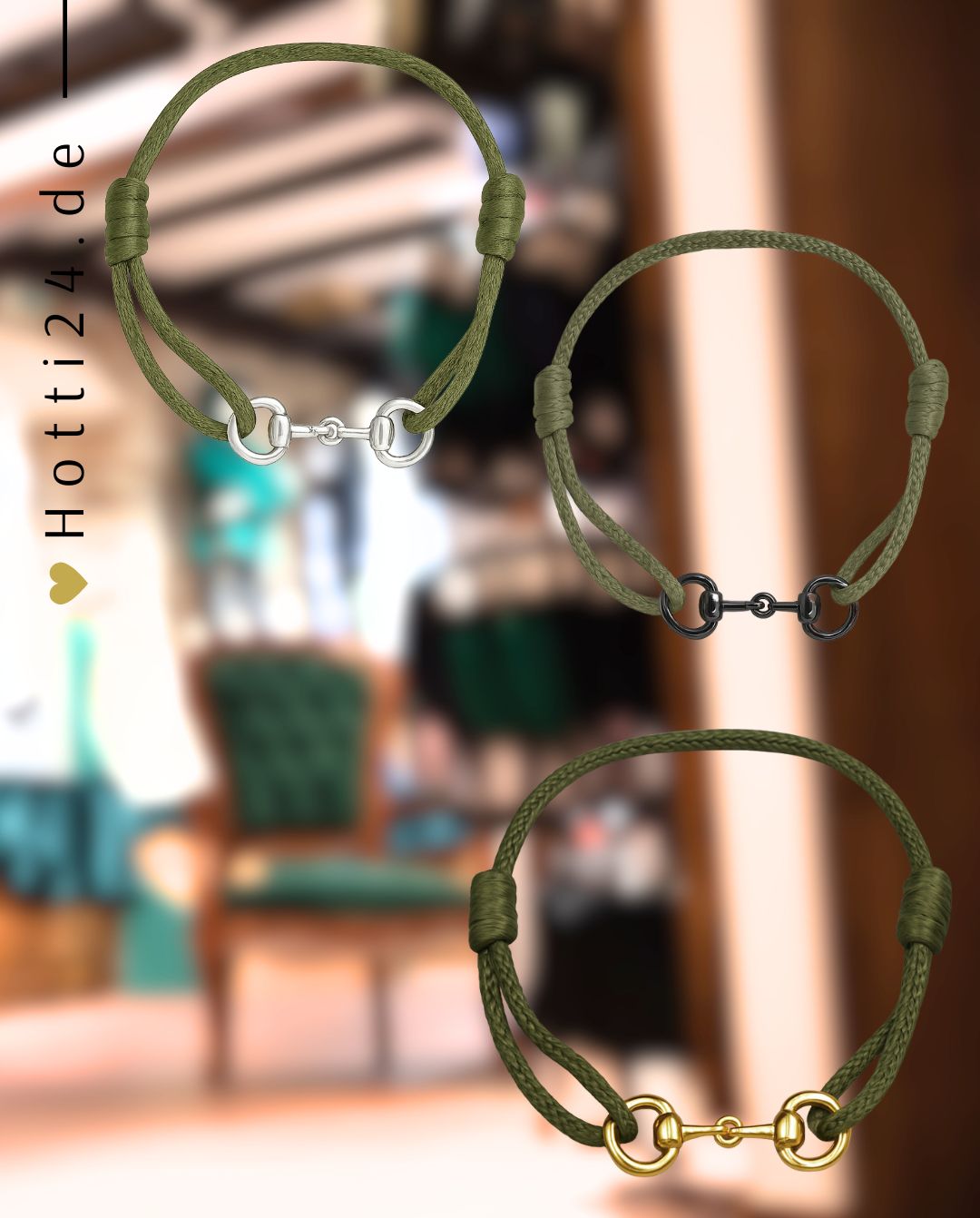 HV Polo »Armband HVPKate Gebiss klein Olive Nr. 11