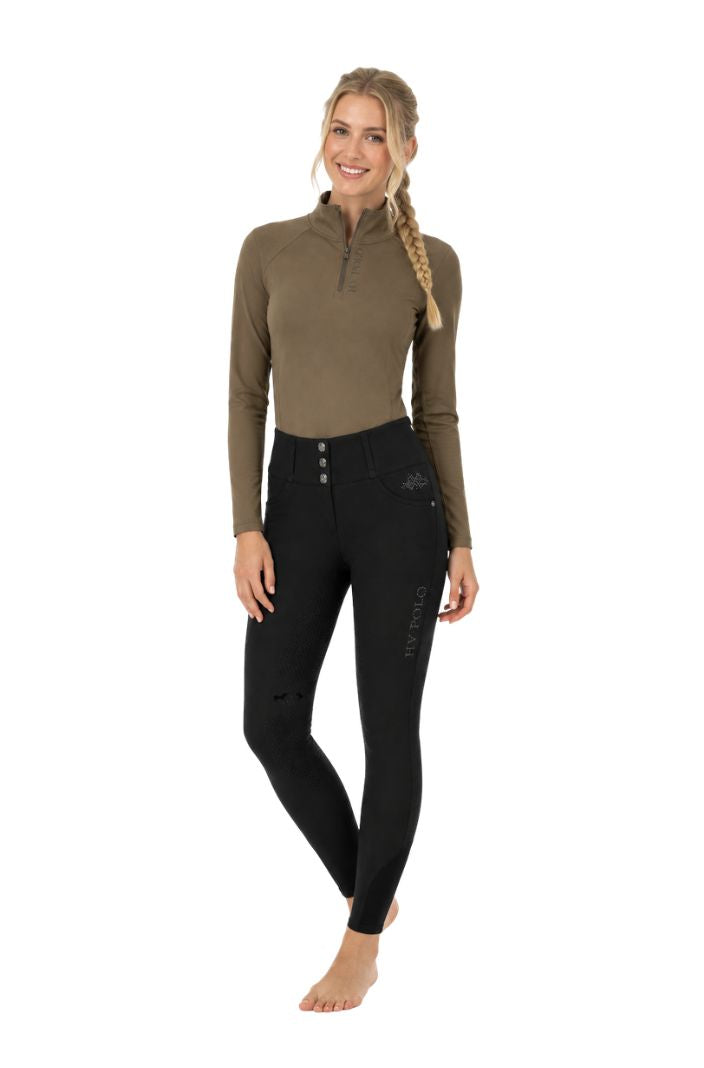 HV Polo Reithose HVPElena FullGrip Schwarz