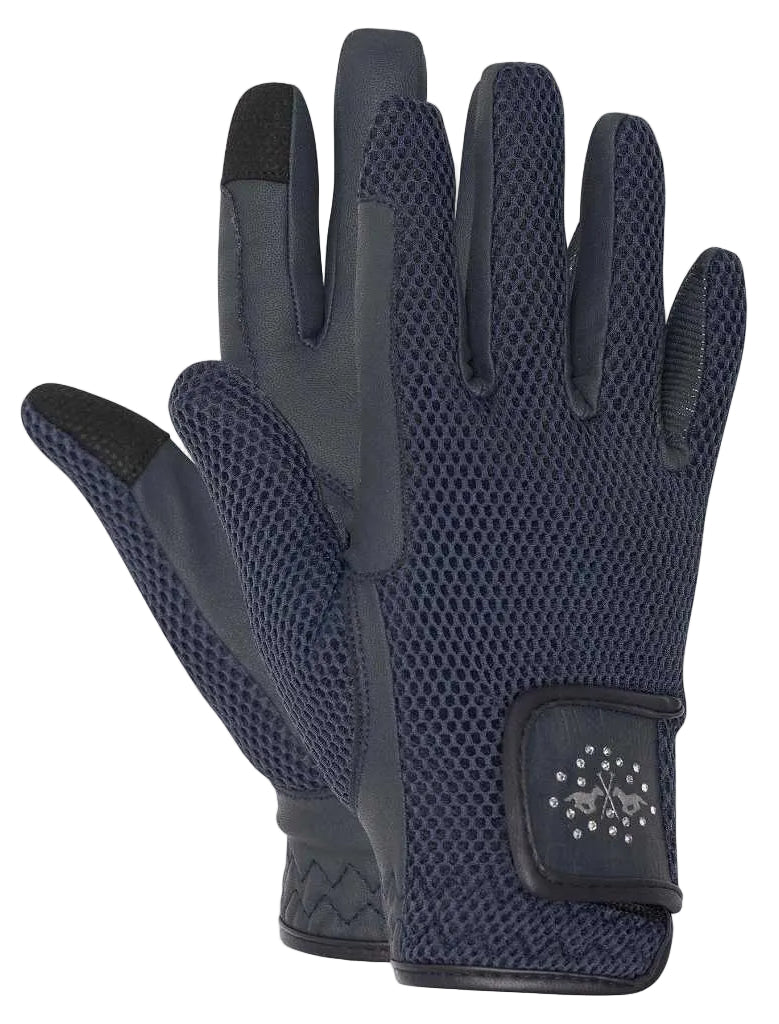 damen reithandschuhe blau alexa hv polo