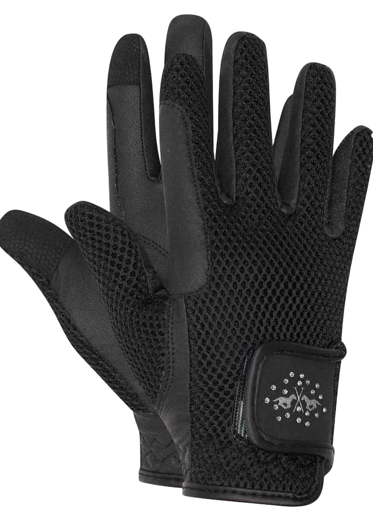 damen reithandschuhe schwarz alexa hv polo