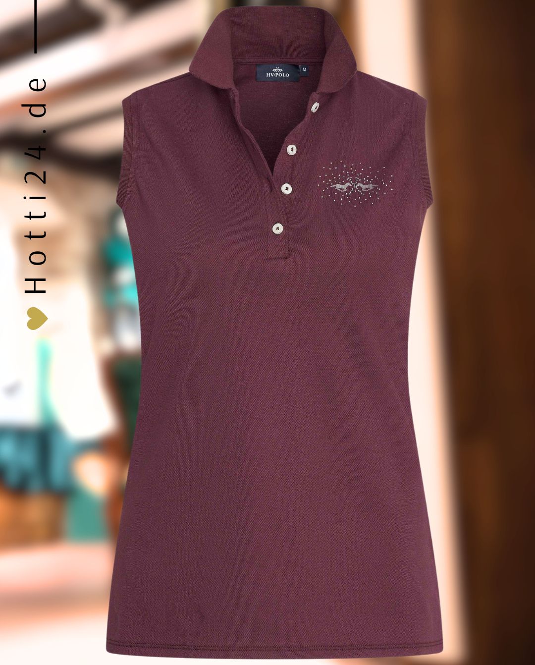 HV POLO »Poloshirt HVPClassic ärmellos Dark Berry