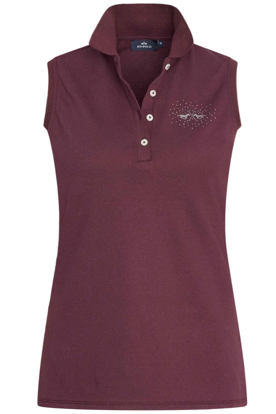 HV Polo »Ladies' Sleeveless Polo Shirt HVPClassic Dark Berry