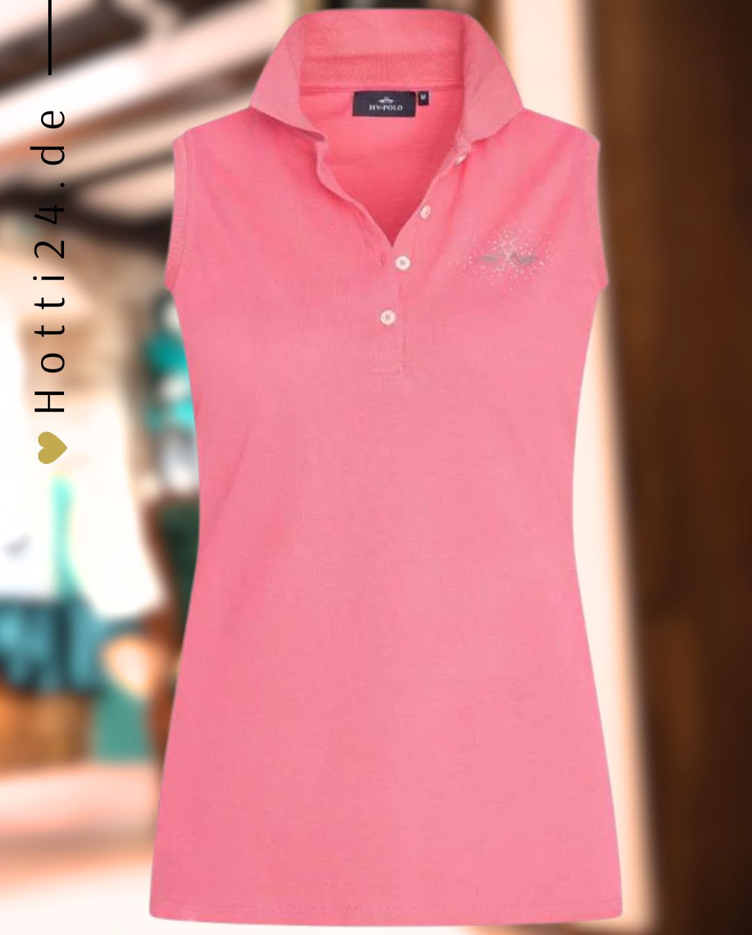 HV POLO »Poloshirt HVPClassic ärmellos Power Pink
