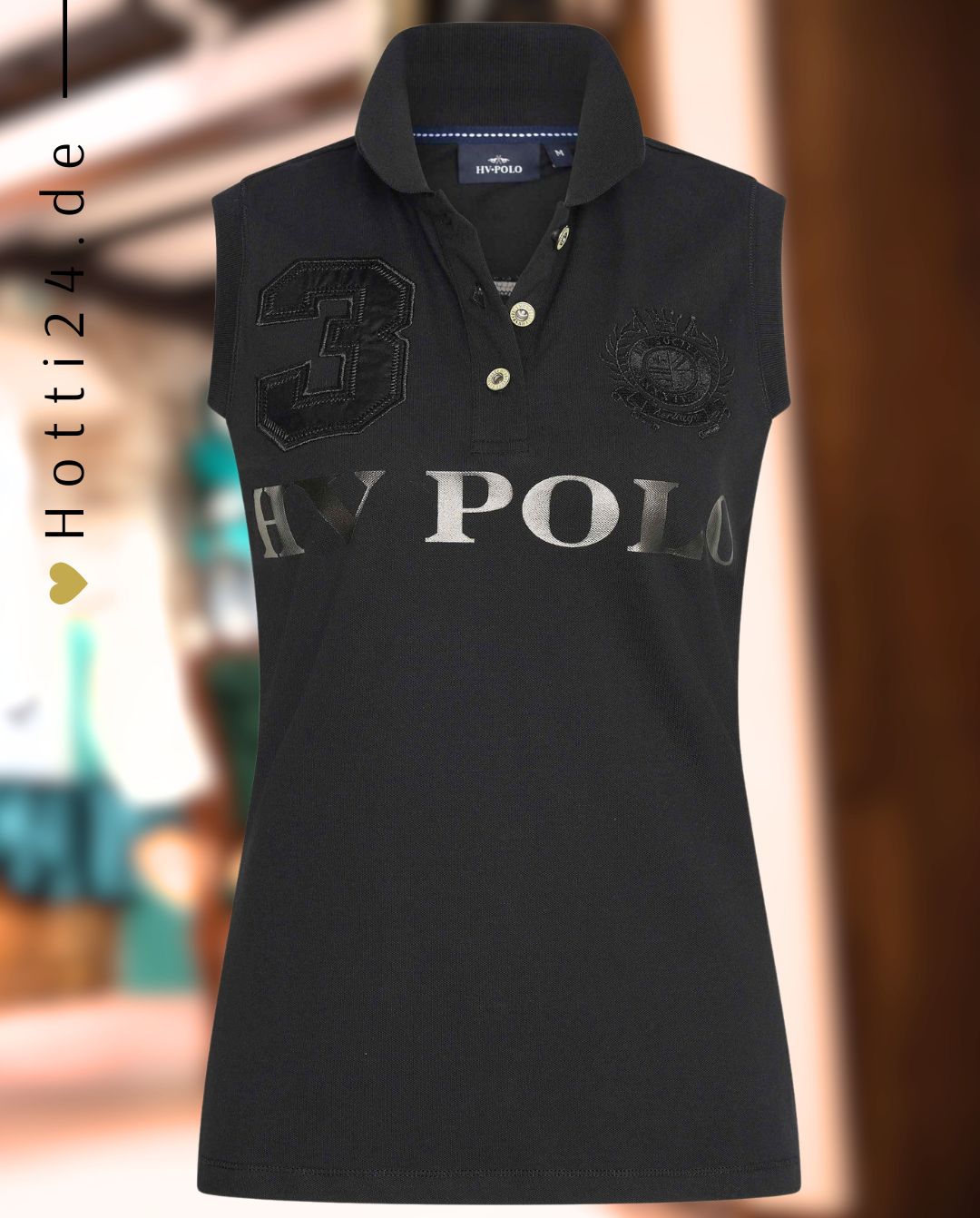 HV POLO »Poloshirt HVPFavouritas ärmellos Schwarz