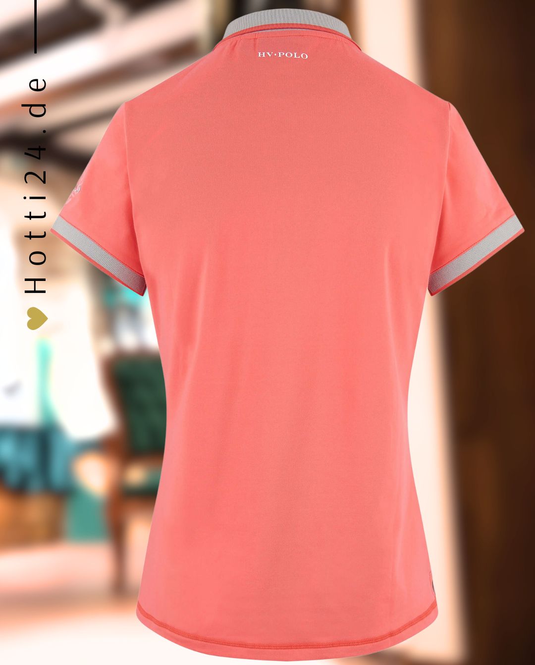 HV POLO »Poloshirt HVPFavouritas Tech Bright Coral