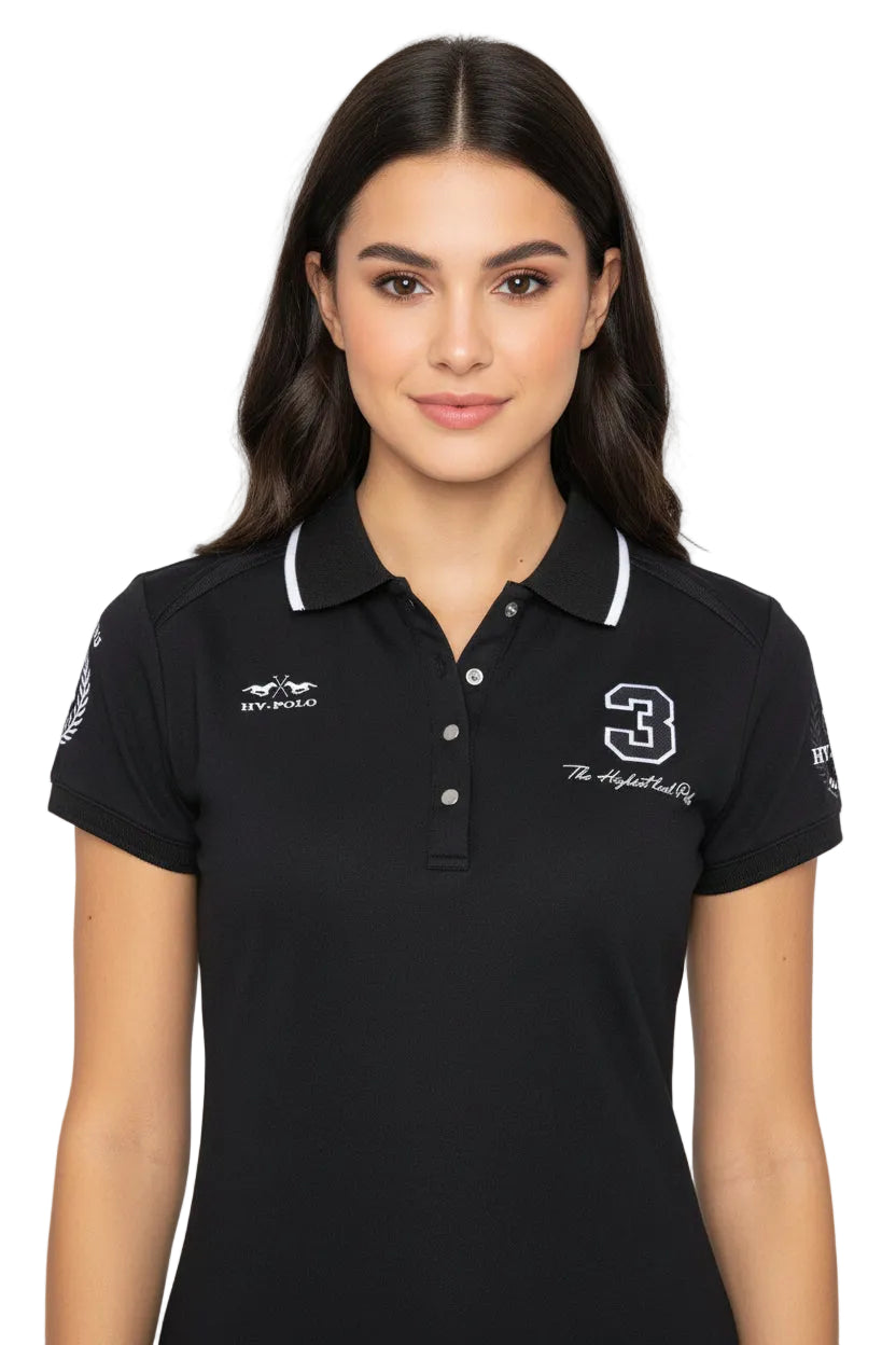 HV Polo Poloshirt HVPFavouritas Tech Schwarz