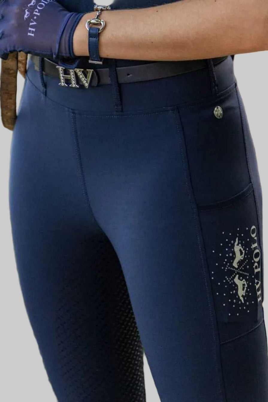 HV Polo "Women's Riding Leggings HVPClassic FullGrip Navy