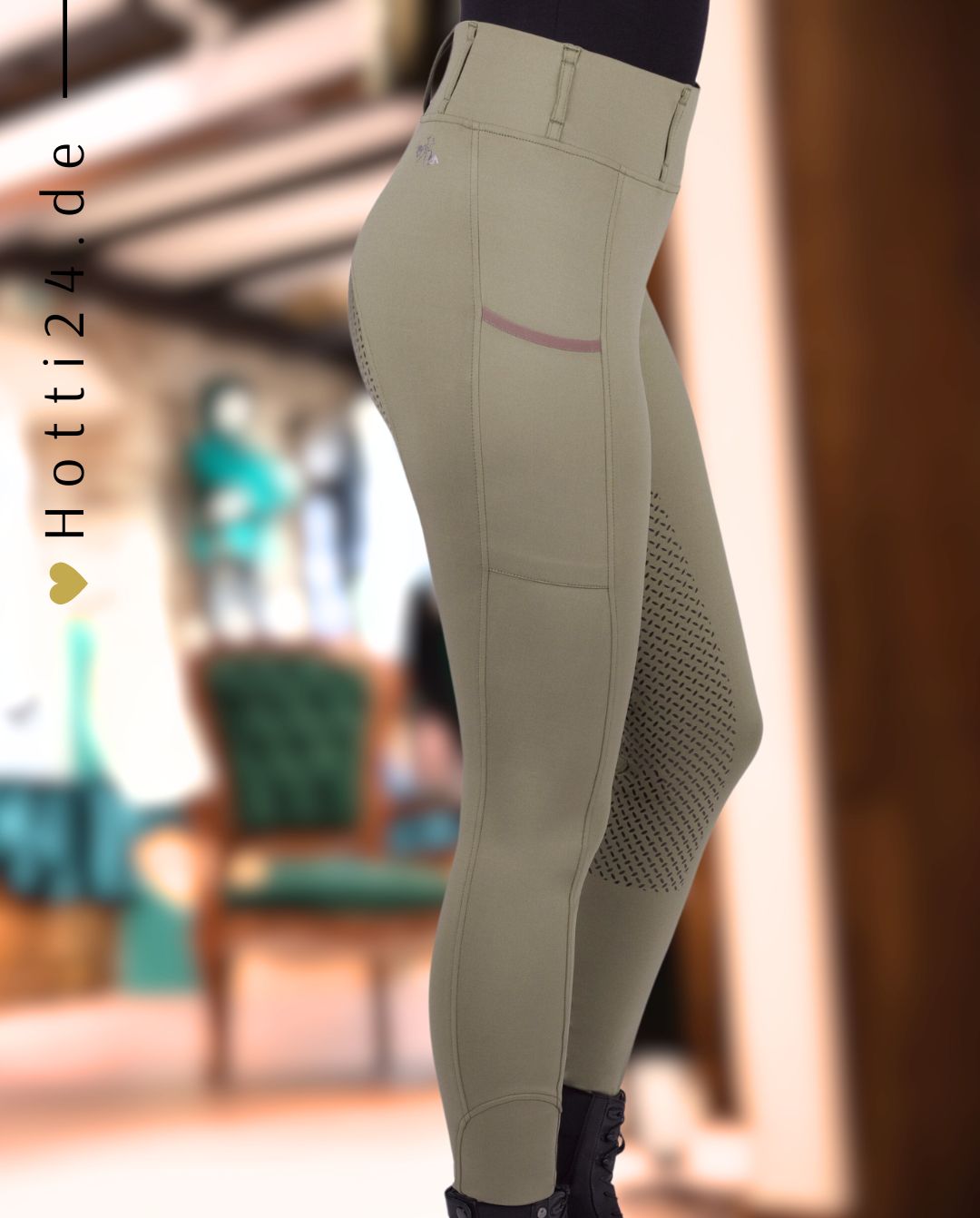 HV POLO »Reitleggings HVPClassic FullGrip Oil Green