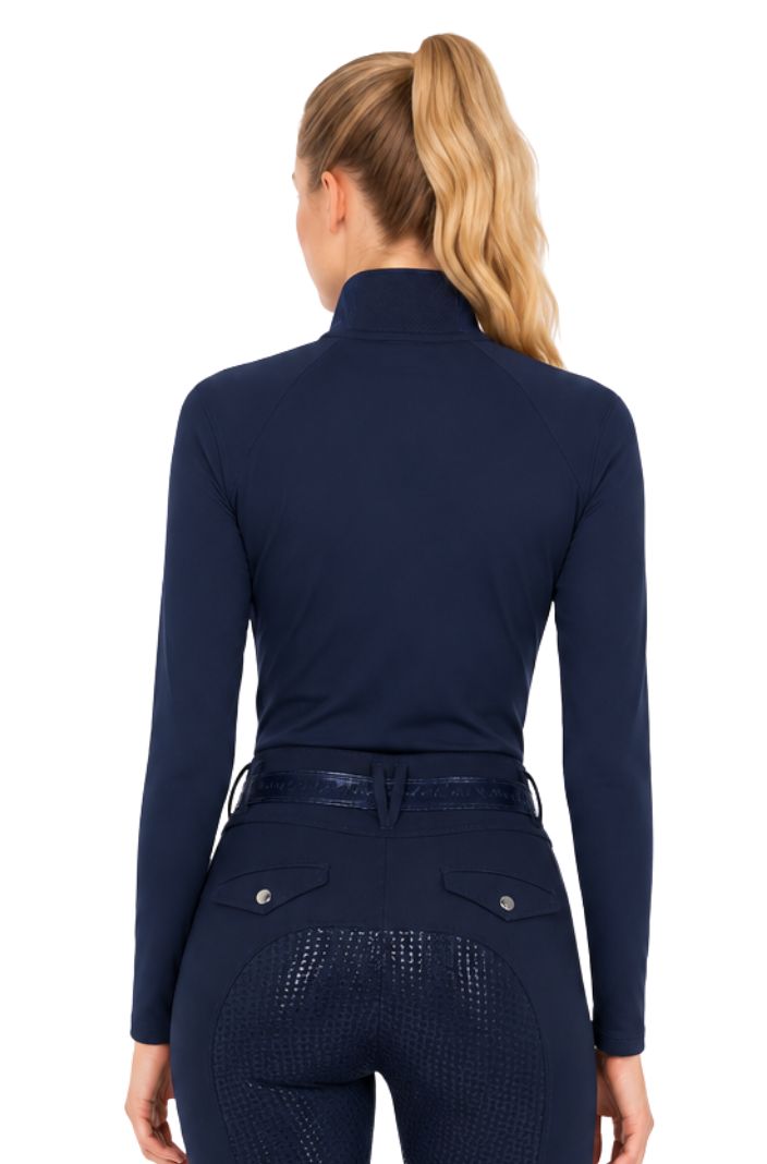HV Polo Reitshirt Langarm HVPDenise Navy