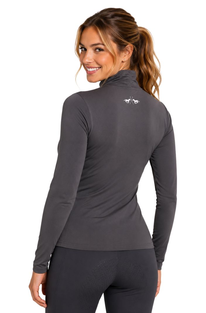 HV Polo Reitshirt Langarm HVPLumi Grau