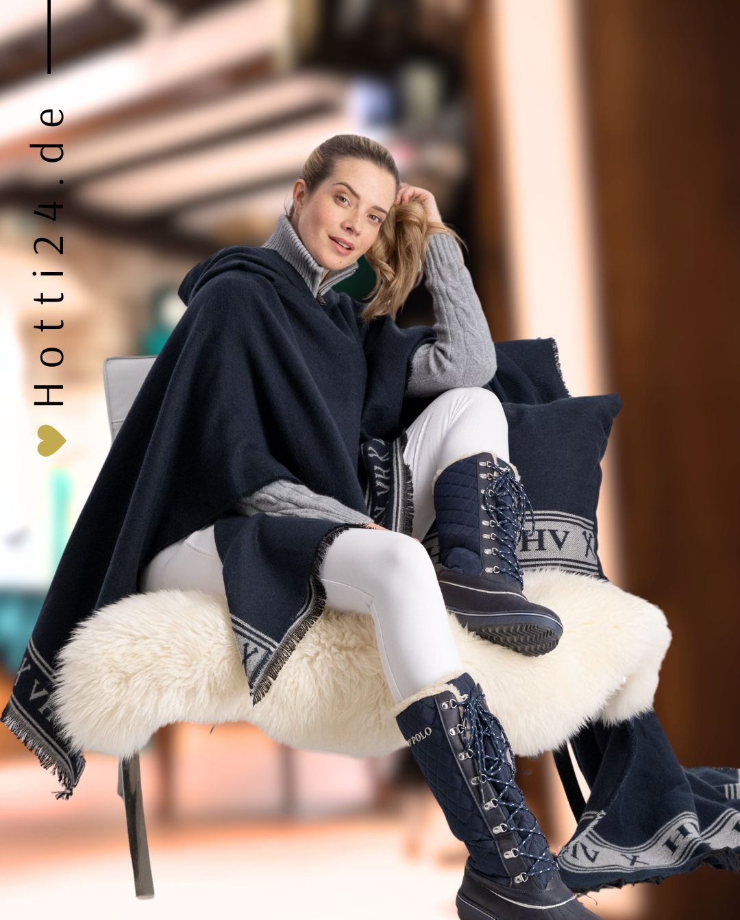 HV POLO »Winterstiefel HVPGlaslynn Long Navy