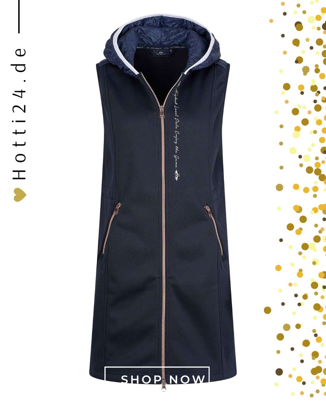 hv polo damen weste carol 0409093510-5001 blau vorne