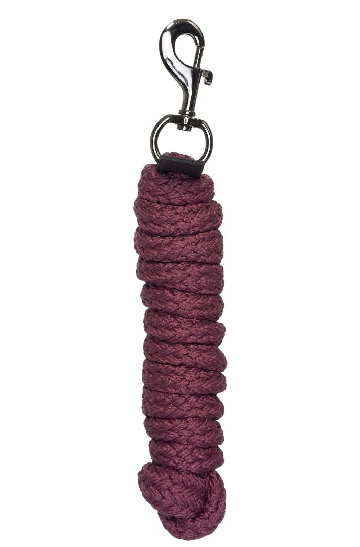 HV Polo Pferde FĂŒhrstrick HVPNena mit Karabinerhaken in der Farbe Wine