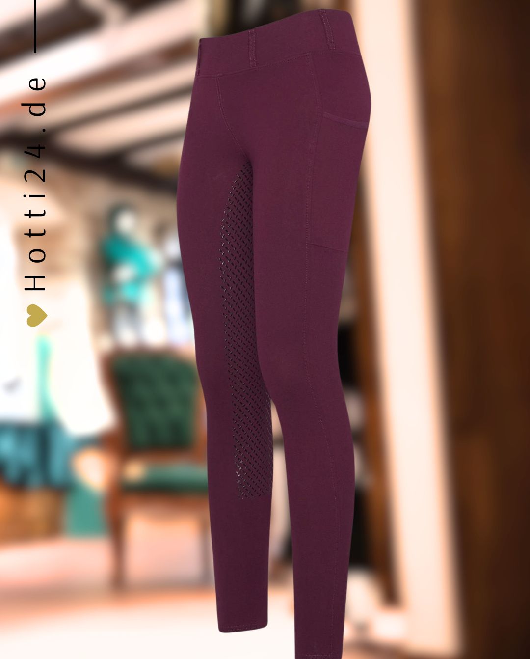 HV POLO »Kinder Reitleggings HVPLuci FullGrip Berry