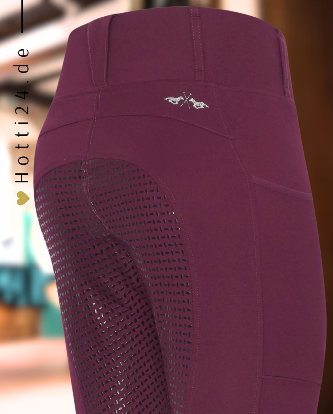 HV POLO »Kinder Reitleggings HVPLuci FullGrip Berry