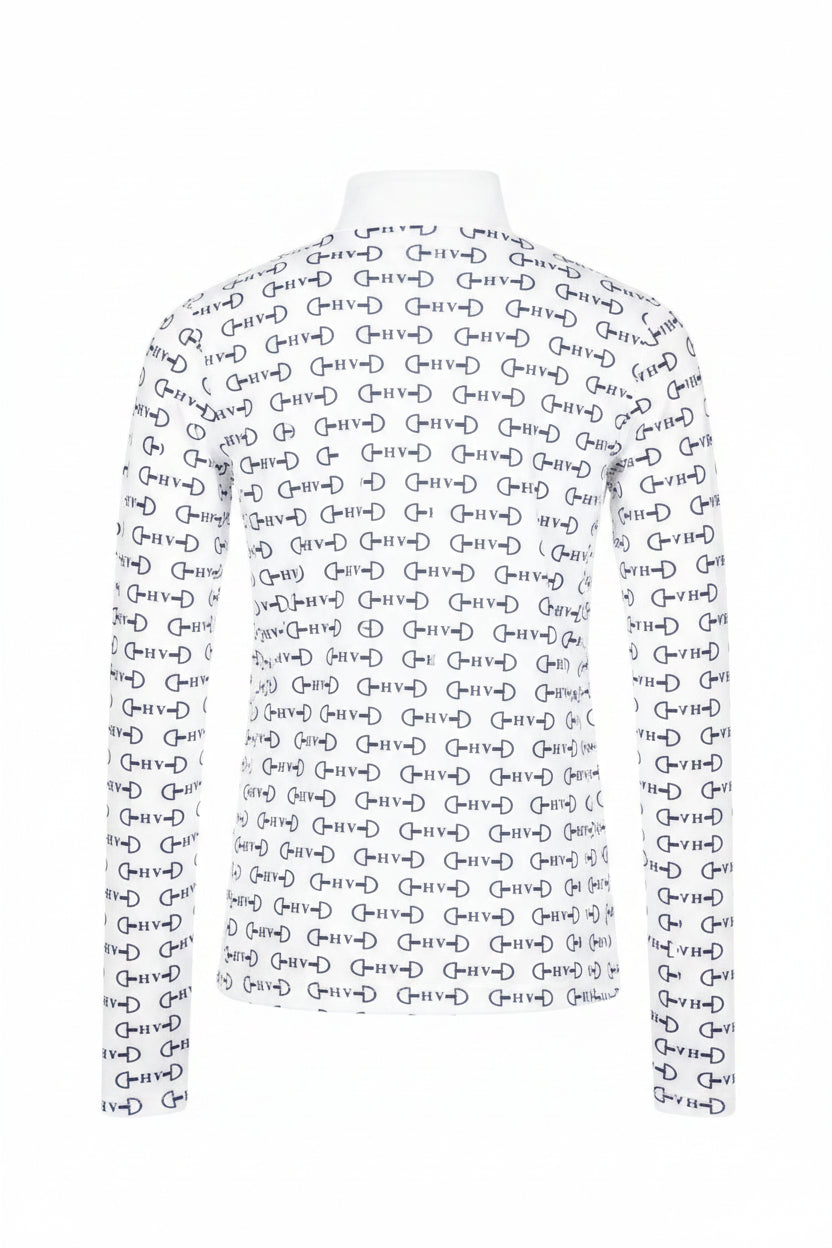 HV Polo Reitshirt Langarm HVPWinnie Weiß