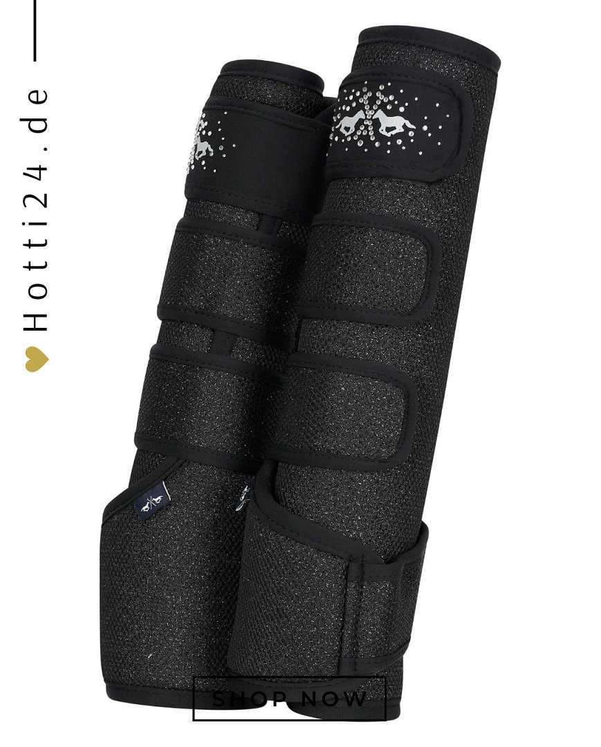 hv polo pferde dressurgamaschen skye 2er set 2802093503-9000 schwarz