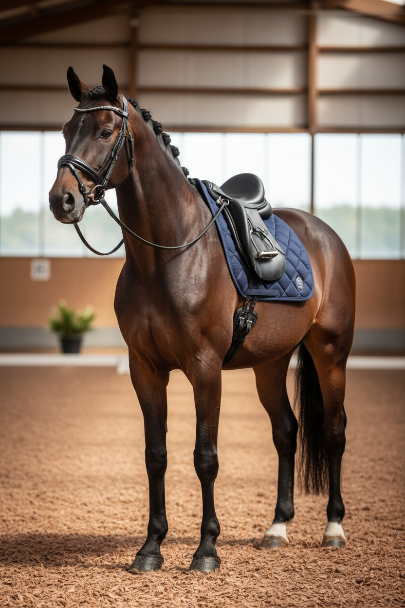 HV Polo Dressage Saddle Pad HVPJenna Navy